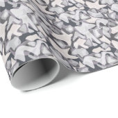 Licht grijs grijs lichtgrijs abstracte werpen cadeaupapier (Rol Hoek)