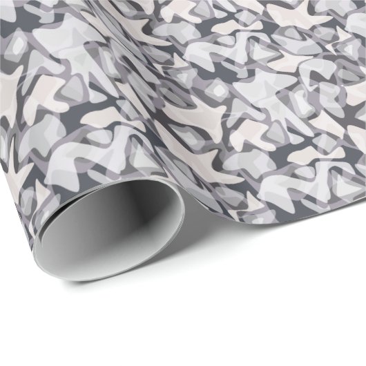 Licht grijs grijs lichtgrijs abstracte werpen cadeaupapier (Rol Hoek)