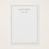 Licht grijs Ketting Rand Bracelet display Visitekaartje (Voorkant)