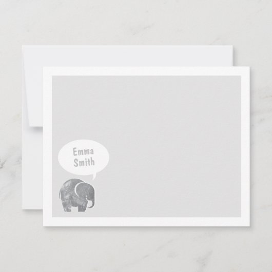 Licht grijs Kinder feestartikelen Kaart (Voorkant)