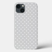 Licht grijs met Stippen Case-Mate iPhone Case (Achterkant)