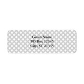 Licht grijs met Stippen Etiket (Voorkant)