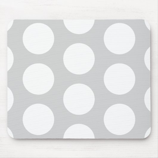 Licht grijs met Stippen Muismat (Voorkant)
