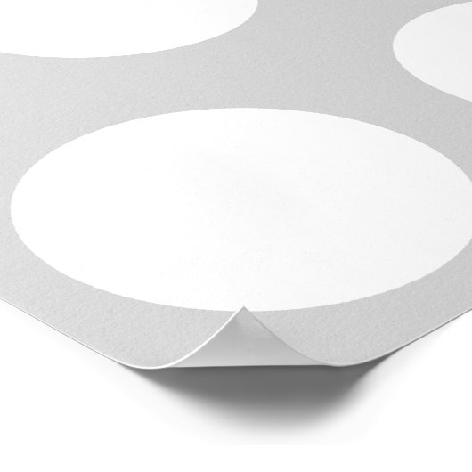 Licht grijs met Stippen Poster (Hoek)