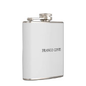 Licht grijs minimalistisch platte moderne heupfles (Rechts)