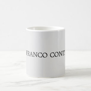 Licht grijs minimalistisch platte moderne koffiemok