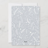 Licht GRIJS Modern Neutraal 5 Foto Elegant Feestdagenkaart (Achterkant)