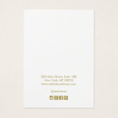 Licht grijs monogram oorkonde kaart (Achterkant)