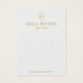 Licht grijs monogram oorkonde kaart (Voorkant)