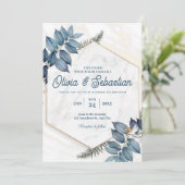 Licht grijs Oranje Aesthetisch Weddenschap Kaart (Staand voorkant)