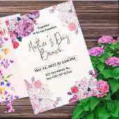 Licht grijs Oranje roze Moederdag Kaart