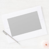 Licht grijs Stone kleuren Solid Background Grey Cl Rechthoekige Sticker (Envelop)
