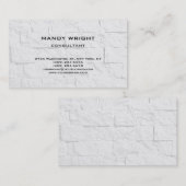 Licht grijs wand Eenvoudig aantrekkelijk stijlvol Visitekaartje (Voorkant / Achterkant)