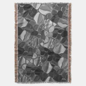 Licht grijze en donkere afgeronde vormen. deken (Voorkant Verticaal)