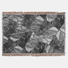 Licht grijze en donkere afgeronde vormen. deken