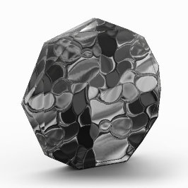 Licht grijze en donkere afgeronde vormen. fotoblokken