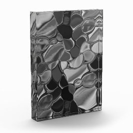 Licht grijze en donkere afgeronde vormen. fotoblokken