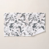 Licht grijze vlekken Abstract gevlekt patroon Bad Handdoek (Handdoek)