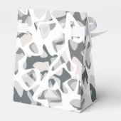 Licht grijze vlekken Abstract gevlekt patroon Bedankdoosjes (Achterkant)
