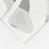Licht grijze vlekken Abstract gevlekt patroon Fleece Deken (Hoek)