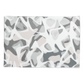 Licht grijze vlekken Abstract gevlekt patroon Kussensloop (Achterkant)