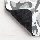 Licht grijze vlekken Abstract gevlekt patroon Muismat (Hoek)