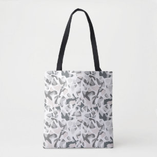 Licht grijze vlekken Abstract gevlekt patroon Tote Bag