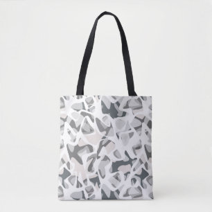 Licht grijze vlekken Abstract gevlekt patroon Tote Bag