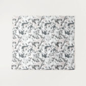 Licht grijze vlekken Abstract gevlekt patroon Wandkleed (Voorkant (horizontaal))