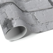 Licht grijze wand van de Brick Cadeaupapier (Rol Hoek)