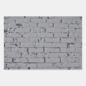 Licht grijze wand van de Brick Inpakpapier Vel (Voorkant)