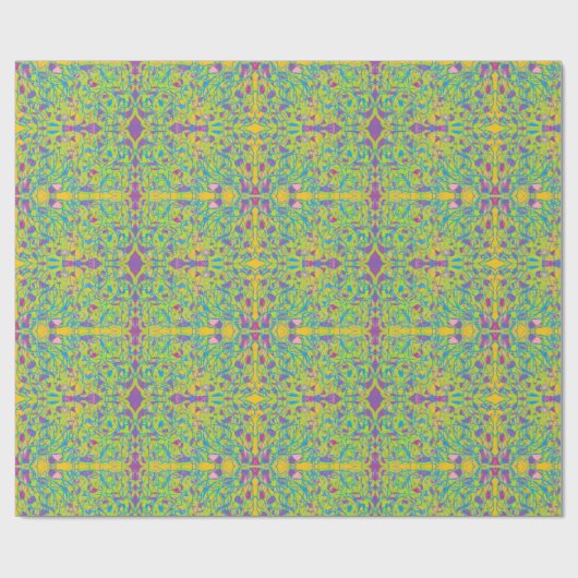 licht groen abstracte kunst indiase look spiegel h cadeaupapier (Vlak)