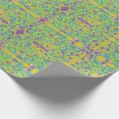 licht groen abstracte kunst indiase look spiegel h cadeaupapier (Hoek)