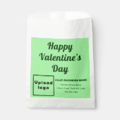 Licht groen bedrijfsmerk; Valentijn; document zak Bedankzakje (Voorkant)