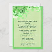 Licht groen bloemenbruiloft Vrijgezellenfeest nodi Kaart (Voorkant)