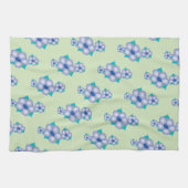 Licht groen en blauw theedoek (Horizontaal)