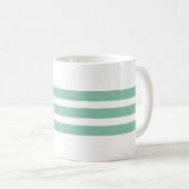 Licht groen en blauw zeeanker koffiemok (Voorkant rechts)