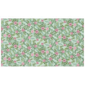 Licht groen en Bleek roze pony Roos Floral Wedding Tafelkleed (Voorkant (Horizontaal))