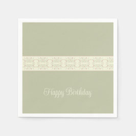 Licht groen en roteerroze servet