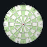 Licht groen en wit dartbord<br><div class="desc">Light Green and White Dart Board</div>