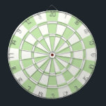 Licht groen en wit dartbord<br><div class="desc">Light Green and White Dart Board</div>