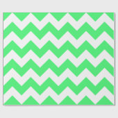Licht groen en wit Extra Grote Chevron Cadeaupapier (Vlak)