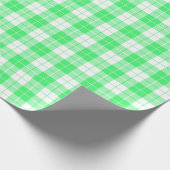 Licht groen en wit geplakt patroonpapier cadeaupapier (Hoek)