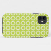 Licht groen en wit Quatrefoil Patronen Case-Mate iPhone Case (Achterkant (horizontaal))