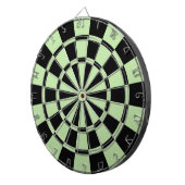 Licht groen en zwart dartbord (Voorkant Rechts)