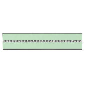 Licht groen en zwart met Edelweiss Korte Tafelloper (Horizontaal)