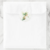 Licht Groen Fairy Alcohol Ink Meisje Verjaardagsfe Ronde Sticker (Tas)