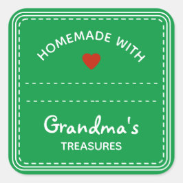 Licht groen gekleurde gekleurde gekleurde gekleurd vierkante sticker