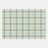 Licht groen geplakt patroon Afdrukken Tartan Inpakpapier Vel (Voorkant 3)