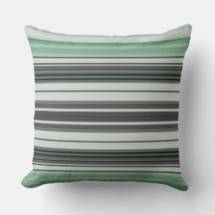Licht groen grijs Stripe vormgeving Buitenkussen